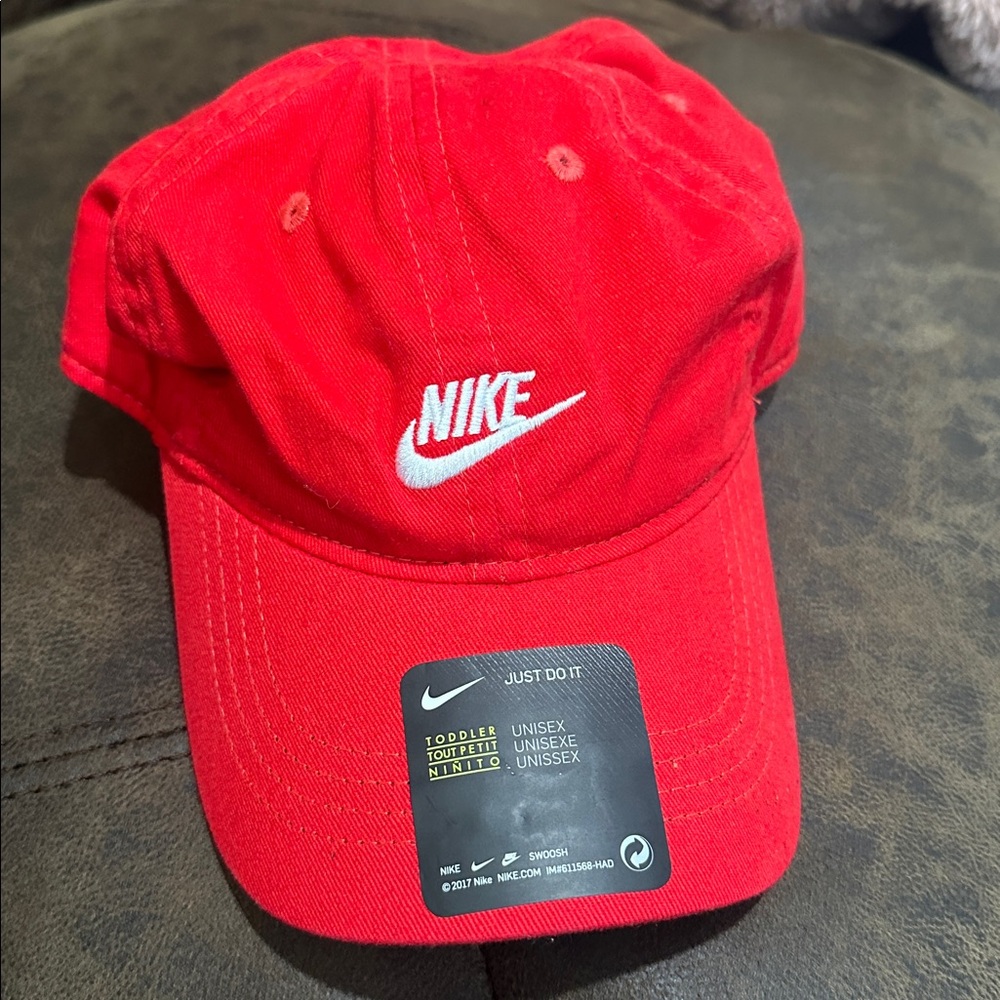 Nike Bold Red Cap with White Logo